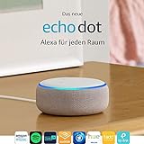 Das neue Echo Dot (3. Gen.) Intelligenter Lautsprecher mit Alexa, Sandstein Stoff - 2
