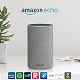 Amazon Echo (2. Gen.), Intelligenter Lautsprecher mit Alexa, Hellgrau Stoff - 2
