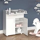 VICCO Wickeltisch LENA Wickelkommode Baby Kids Wickelregal Babymöbel Kommode Wickelauflage mit Klappfunktion - für ausreichend Platz - 6
