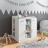 VICCO Wickeltisch ANNA Wickelkommode Baby Kids Wickelregal Babymöbel Kommode Wickelauflage abnehmbar ++ auch als SIDEBOARD stellbar - 3