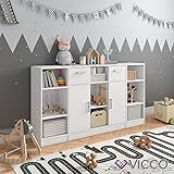 VICCO Wickeltisch ANNA Wickelkommode Baby Kids Wickelregal Babymöbel Kommode Wickelauflage abnehmbar ++ auch als SIDEBOARD stellbar - 4