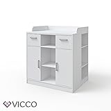 VICCO Wickeltisch ANNA Wickelkommode Baby Kids Wickelregal Babymöbel Kommode Wickelauflage abnehmbar ++ auch als SIDEBOARD stellbar - 5