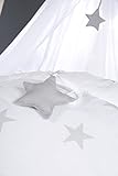 roba Wickelauflage 'Little Stars weiß', weiche Wickelunterlage 85 x 75 cm, Baby Wickeltischauflage PU beschichtet - 3