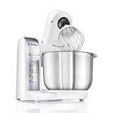 Bosch MUM4880 Küchenmaschine MUM4 (600 Watt, Edelstahl-Rührschüssel, Durchlaufschnitzler, Mixeraufsatz Kunststoff, Fleischwolf, Zitruspresse, Rezept DVD) weiß - 4