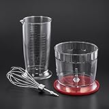 Russell Hobbs 24700-56 Stabmixer 3-in-1 Desire, Schneebesen, Messbecher, für Smoothie, Suppen und Babynahrung, rot/schwarz - 3