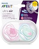 Philips Avent ultra air Schnuller 0-6 Monate SCF343/20, Doppelpack, Mädchen, Wolke/Baum - 4