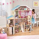 KidKraft 65252 Majestic Mansion Puppenhaus aus Holz mit Zubehör für 30 cm große Puppen mit 34 Accessoires und 4 Spielebenen - 4