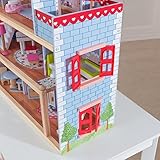 KidKraft 65054 Chelsea Doll Cottage Puppenhaus aus Holz mit Zubehör für 12 cm große Puppen mit 16 Accessoires und 3 Spielebenen - 15