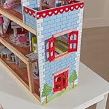 KidKraft 65054 Chelsea Doll Cottage Puppenhaus aus Holz mit Zubehör für 12 cm große Puppen mit 16 Accessoires und 3 Spielebenen - 10