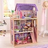 KidKraft 65092 Kayla Puppenhaus aus Holz mit Zubehör für 30 cm große Puppen mit 10 Accessoires und 3 Spielebenen - 5