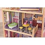 KidKraft 65092 Kayla Puppenhaus aus Holz mit Zubehör für 30 cm große Puppen mit 10 Accessoires und 3 Spielebenen - 8