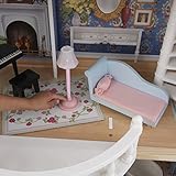 KidKraft 65839 Magnolia Mansion Puppenhaus aus Holz mit Zubehör für 30 cm große Puppen mit 13 Accessoires und 3 Spielebenen - 7