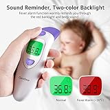 Baby Fieberthermometer CocoBear Stirnthermometer Ohrthermometer Medizinischer Infrarot Digital Thermometer, Sofortiges Lesen Fieberwarnung Klinische Überwachung CE FDA und RoHS Zertifiziert - 4