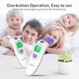 Baby Fieberthermometer CocoBear Stirnthermometer Ohrthermometer Medizinischer Infrarot Digital Thermometer, Sofortiges Lesen Fieberwarnung Klinische Überwachung CE FDA und RoHS Zertifiziert - 8