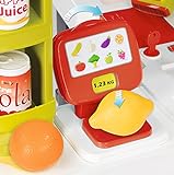 Smoby 350210 - Supermarkt mit Einkaufswagen, Verschiedene Spielwaren - 5