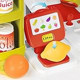 Smoby 350210 - Supermarkt mit Einkaufswagen, Verschiedene Spielwaren - 5