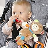 Fehn 091878 Activity-Spieltier Teddy – Motorikspielzeug zum Aufhängen mit Spiegel & Ringen zum Beißen, Greifen und Geräusche erzeugen – Für Babys und Kleinkinder ab 0+ Monaten - 4