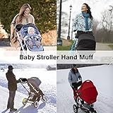 Kinderwagen Muff Handwärmer Wasserdicht Baby Stroller Hand muff Mit Fleece Winddicht Radanhänger für Winter - 6