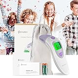 Fieberthermometer Ohrthermometer Infrarot Stirnthermometer, HYLOGY Professionelle 4-IN-1 Medizinisches Thermometer Digital für Baby Kinder Erwachsenen objekt mit Fieber Indikator, CE/FDA Zertifiziert - 7