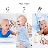 Fieberthermometer Ohrthermometer Infrarot Stirnthermometer, HYLOGY Professionelle 4-IN-1 Medizinisches Thermometer Digital für Baby Kinder Erwachsenen objekt mit Fieber Indikator, CE/FDA Zertifiziert - 9