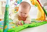 Fisher-Price DFP08 Rainforest Erlebnisdecke, Krabbeldecke mit Musik und Lichtern weichem Spielbogen Babyerstausstattung, ab 0 Monaten - 6