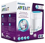 Philips Avent SCF285/02 Elektrischer 3-in-1 Dampfsterilisator, weiß/türkis - 6