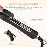 BESTOPE Lockenstab 32mm Keramik Turmalin Beschichtung Profi Haar Lockenstab Großes Fass mit 5 Hitze Einstellung 140 ℃ -220 ℃ Curling Iron mit Handschuh und Curl Clips (Rose Gold) - 3