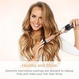 BESTOPE Lockenstab 32mm Keramik Turmalin Beschichtung Profi Haar Lockenstab Großes Fass mit 5 Hitze Einstellung 140 ℃ -220 ℃ Curling Iron mit Handschuh und Curl Clips (Rose Gold) - 8