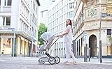 Hot Mom Kombikinderwagen 3 in 1 Funktion mit Buggy und Babywanne 2018 neues Design, Baby Autoschale separate erhältlich - komplett Grey - 8