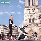 Hot Mom Multi Kinderwagen Kombikinderwagen 2 in 1 mit Buggy 2018 neues Design, Babyschale separat erhältlich - Grey - 9