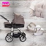 Bebebi Paris | 3 in 1 Kinderwagen Komplettset | Hartgummireifen | Farbe: Seine - 6