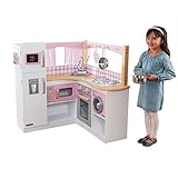 KidKraft 53185 Grand Gourmet Spielküche aus Holz für Kinder mit Zubehör - rosa & weiß - 2