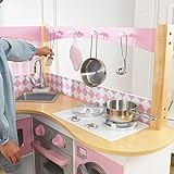KidKraft 53185 Grand Gourmet Spielküche aus Holz für Kinder mit Zubehör - rosa & weiß - 11
