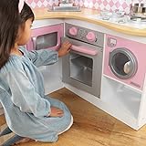 KidKraft 53185 Grand Gourmet Spielküche aus Holz für Kinder mit Zubehör - rosa & weiß - 13