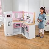 KidKraft 53185 Grand Gourmet Spielküche aus Holz für Kinder mit Zubehör - rosa & weiß - 4