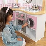 KidKraft 53185 Grand Gourmet Spielküche aus Holz für Kinder mit Zubehör - rosa & weiß - 8