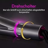 Glätteisen Locken und Glätten Haarglätter für Lockenstyling, Profi Turmalin Keramik Haarstyling mit Einstellbare Temperatur (120 ℃ - 230 ℃) Dual-Spannung für alle Haartypen - Grau - 2