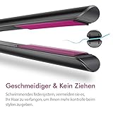 Glätteisen Locken und Glätten Haarglätter für Lockenstyling, Profi Turmalin Keramik Haarstyling mit Einstellbare Temperatur (120 ℃ - 230 ℃) Dual-Spannung für alle Haartypen - Grau - 4