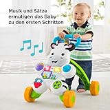 Fisher-Price DLD94 Zebra Lauflernwagen Lauflernhilfe mit Musik und Lichtern lehrt Buchstaben und Zahlen, ab 6 Monaten deutschsprachig - 5