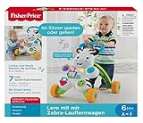 Fisher-Price DLD94 Zebra Lauflernwagen Lauflernhilfe mit Musik und Lichtern lehrt Buchstaben und Zahlen, ab 6 Monaten deutschsprachig - 9