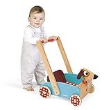 Janod J05995 - Lauflernwagen aus Holz, Crazy Doggy - 2