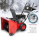 Premium Schneefräse extra breit 60cm - 6,5 PS Benzinmotor E-Start - 2