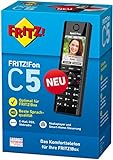 AVM FRITZ!Fon C5 DECT-Komforttelefon (hochwertiges Farbdisplay, HD-Telefonie, Internet-/Komfortdienste, Steuerung FRITZ!Box-Funktionen) schwarz, deutschsprachige Version - 3