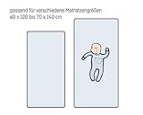 Julius Zöllner Spannbetttuch für das Kinderbett, Größe: 60x120 / 70x140 cm, in verschiedenen Farben - 3