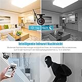 ieGeek 1080P Überwachungskamera, Sony 2 MP Objektiv HD IP Kamera, LAN & Wlan Sicherheitskamera für Außen Wasserdicht, Unterstützung FTP, Email, IR Nachtsicht, Bis zu 128GB SD Karte, Schwarz - 3