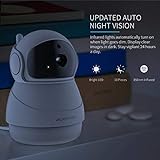 APEMAN WLAN Kamera IP ÜberwachungsKamera 1080P mit 2 Wege Audio,Bewegungserkennung,Nachtsicht und Intelligenter Rotation, Indoor-Baby/Haustier-Monitor     - 2