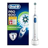Oral-B Pro 600 Elektrische Zahnbürste, mit Timer und CrossAction Aufsteckbürste, weiß - 5