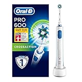 Oral-B Pro 600 Elektrische Zahnbürste, mit Timer und CrossAction Aufsteckbürste, weiß - 5