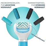 Scholl Velvet Smooth Express Pedi blau, elektrischer Hornhautentferner mit rolle Stark mit Meeresmineralien - 7