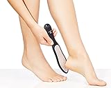 Premium Laser-Hornhautraspel inkl Mini-Hornhautfeile von DYNESSE. Hornhautentferner mit ergonomischem rutschfestem Griff. Edelstahl Fußfeile, Fußraspel für Pediküre und Fußpflege. Hornhauthobel - 4